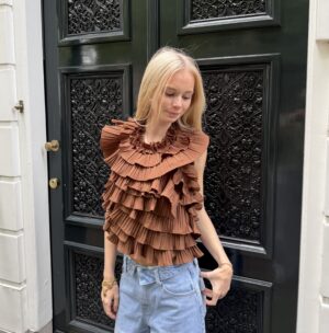 Bella top brown