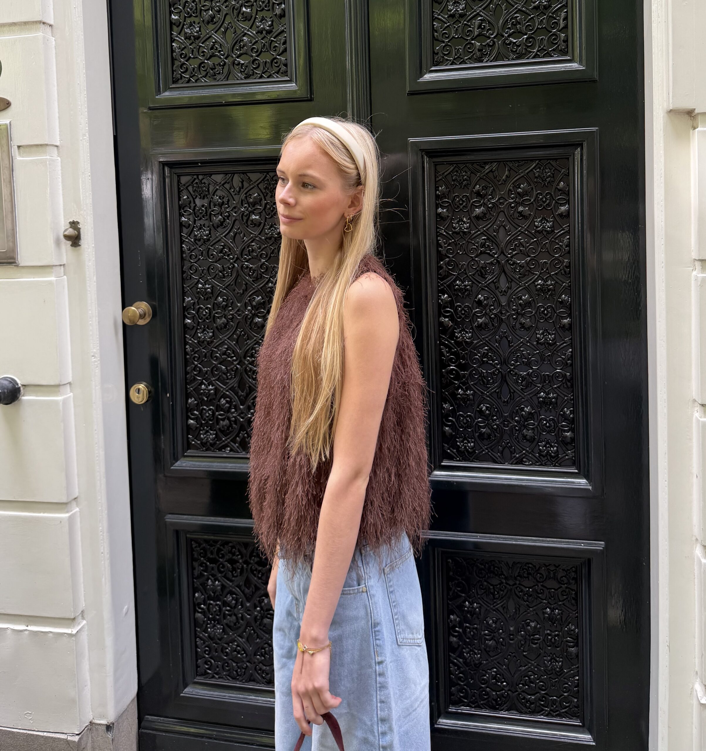 Livia top brown